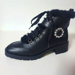 Nanette Lepore with faux fur booties